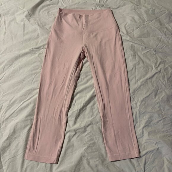 EXCELLENT Lululemon Align High-Rise Crop 21" Leggings Flush Pink Yoga Pants 6 - Picture 8 of 13